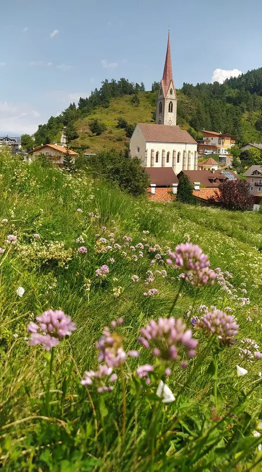 Church in a mountain landscape
