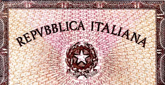 Picture of the front of an Italian national identity card
