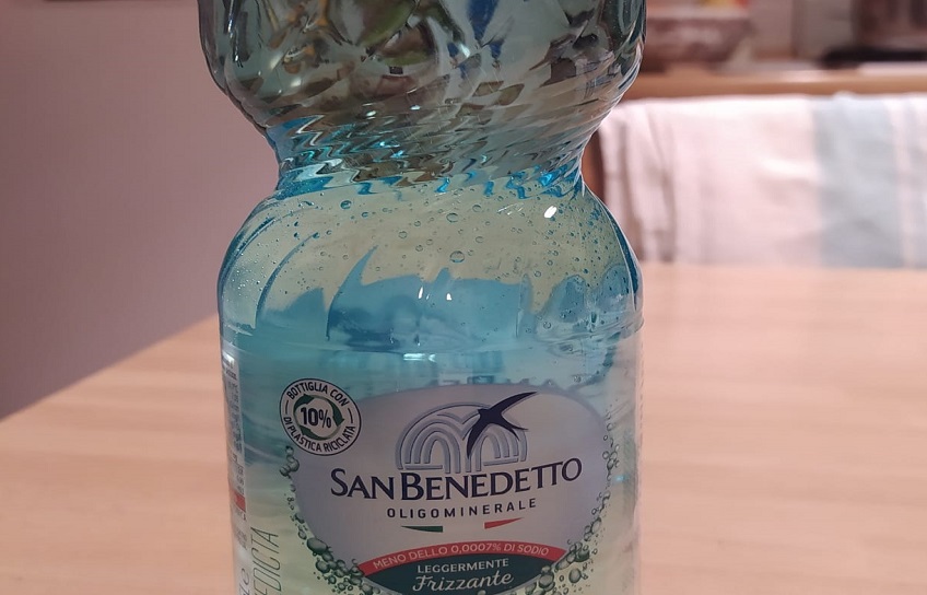 Small bottle of Italian sparkling water
