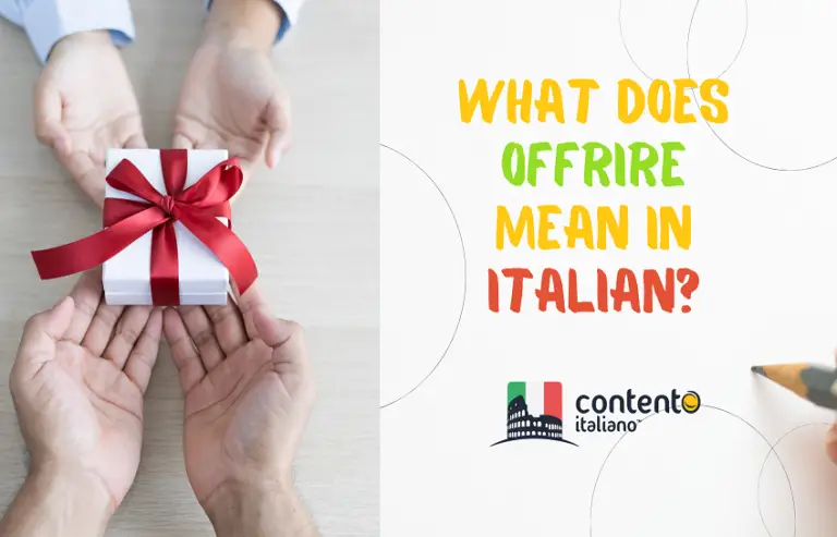 The Italian Verb Offrire (To Offer) - Your Complete Guide On ...