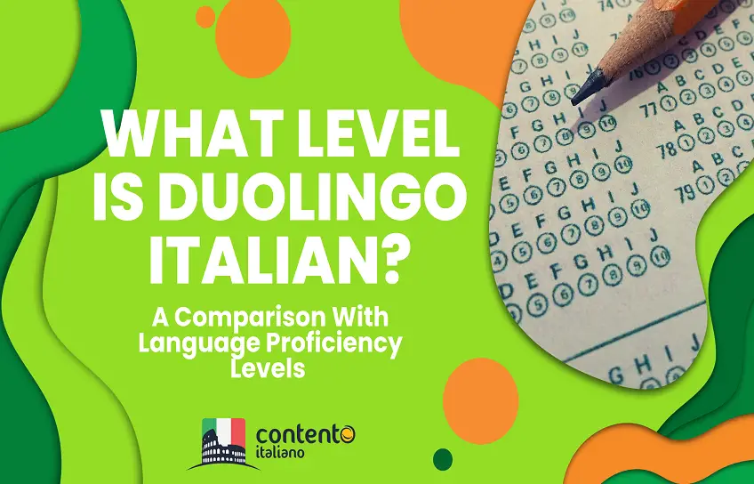 Article banner for what level is Duolingo Italian